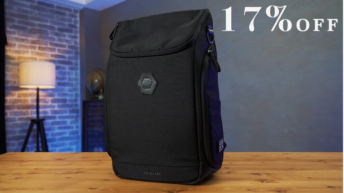 瞬時に取り出し＆しまえる卓越の収納性。3つの階層構造でリュックの