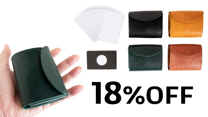 カード8枚～18枚収納。紛失防止タグAirTagケース付き大容量極小三