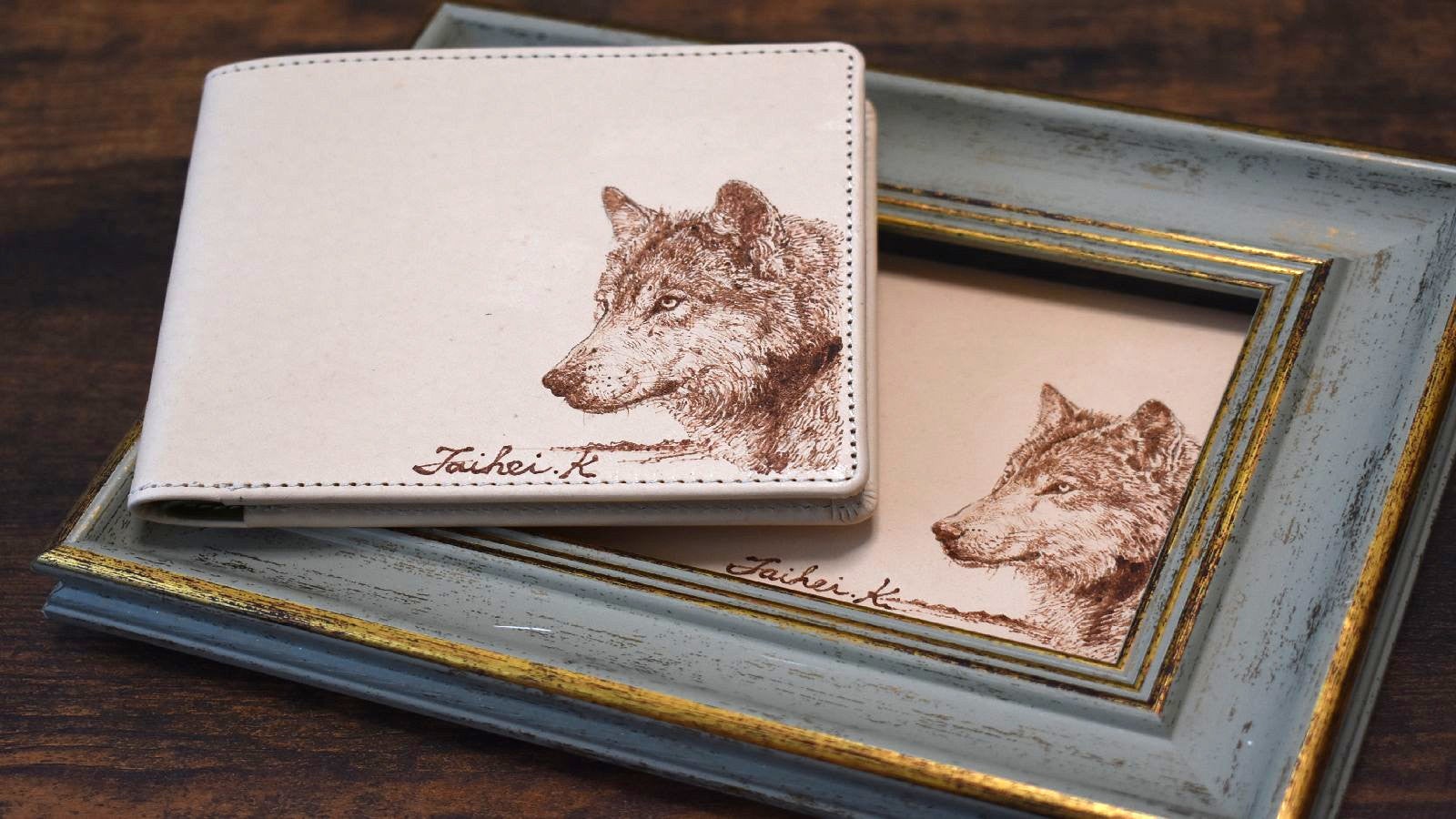 Makuake｜ヌメ革をキャンバスに絵を使う！画家が考案する財布 The one