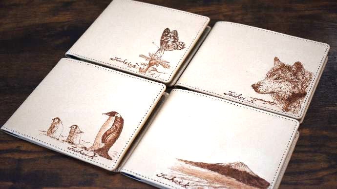 Makuake｜ヌメ革をキャンバスに絵を使う！画家が考案する財布 The one