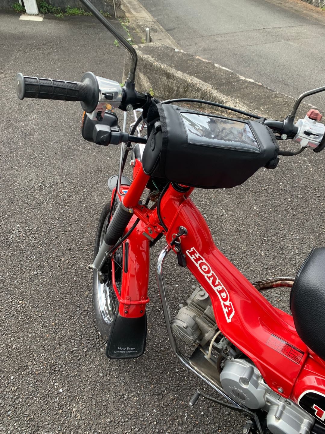 【美品】CT125ハンターカブ用ハンドルバーバッグ CT125ハンターカブ以外にも！】互換性が進化！超絶便利な