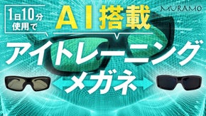 ＡＩ搭載アイトレーニングメガネ「アイトレーナー」株式市場新聞＆MURAMO