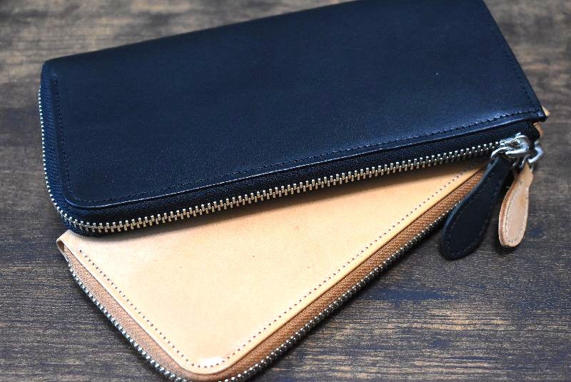 剛健財布のパイオニア 革蛸がこだわる L型ラウンドジッパー。名