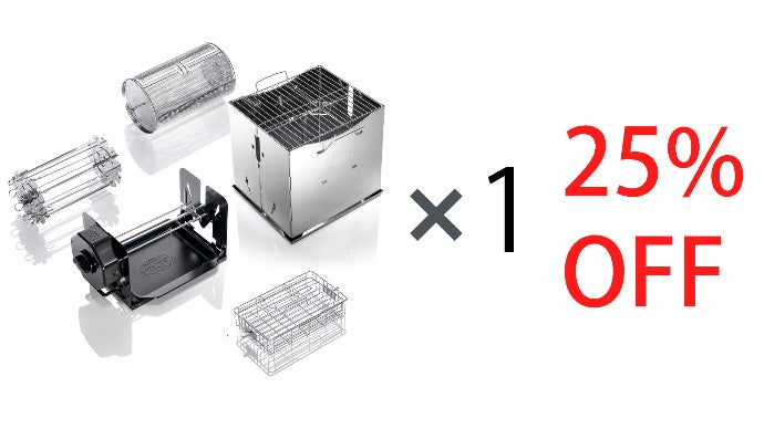 野外室内でもヘルシーにローストできる、無電源スーパー調理