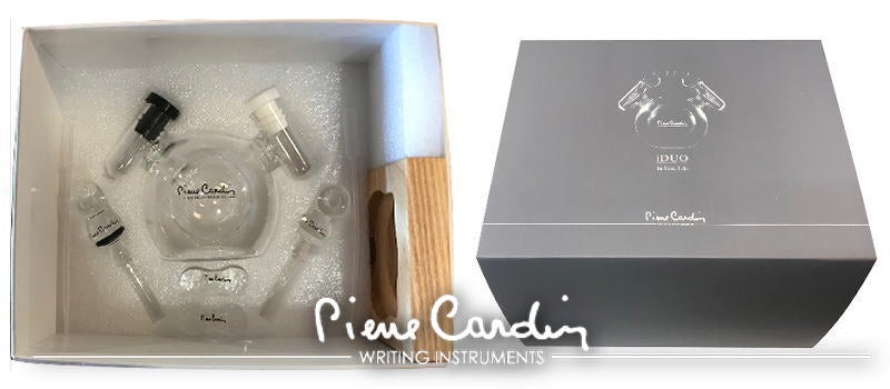 Pierre Cardin ガラス製インク壺　iDUO 日本先行販売》 ピエールカルダン ガラス製インク壺【iDUO