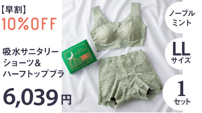 超吸収】ブルーデイもハッピーにヘルシーな総レース吸水ショーツと