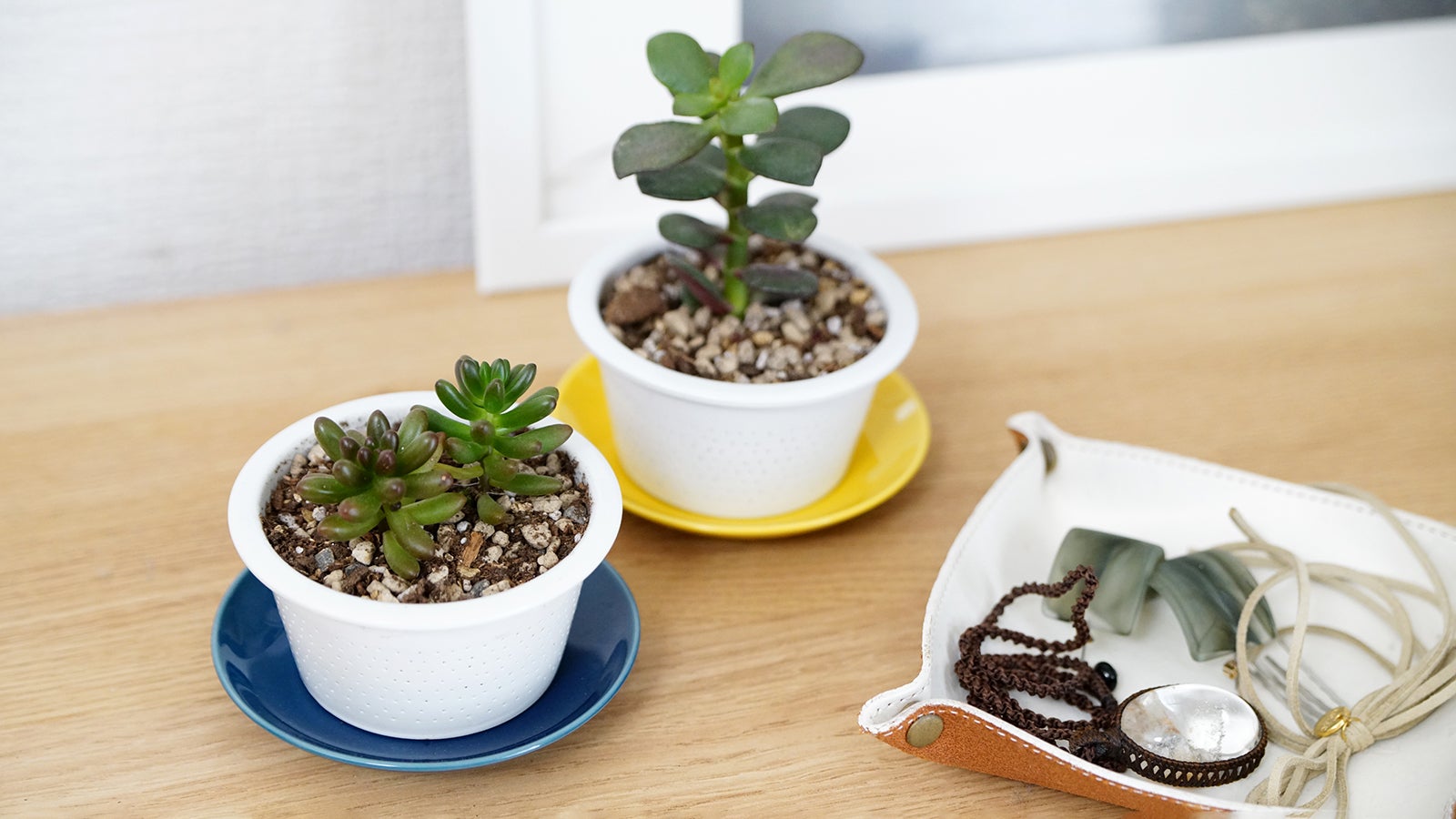 水はけ良好。多肉植物にもミニ観葉植物にも◎な受皿付きアミ型フラワー