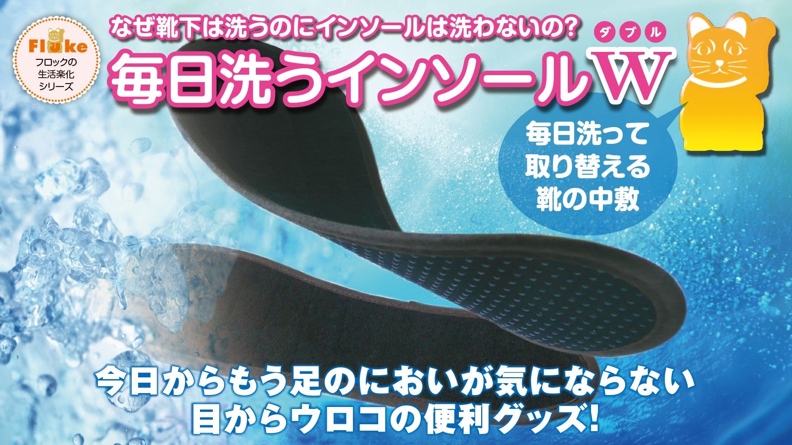 毎日洗うインソールW（マイニチアラウインソール ダブル）｜マクアケ