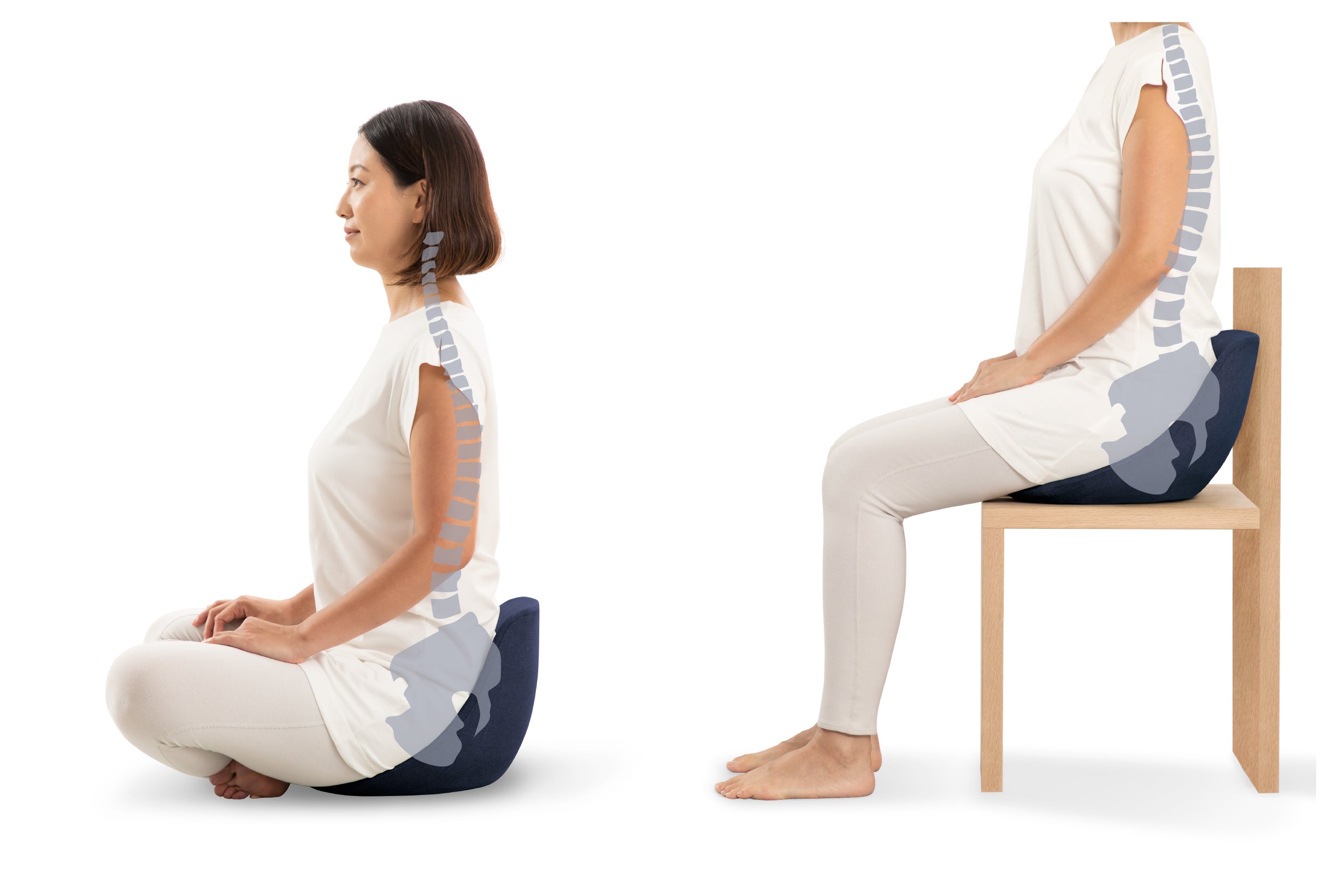 骨盤を支え、腰の負担を和らげる姿勢サポートシート｜マクアケ