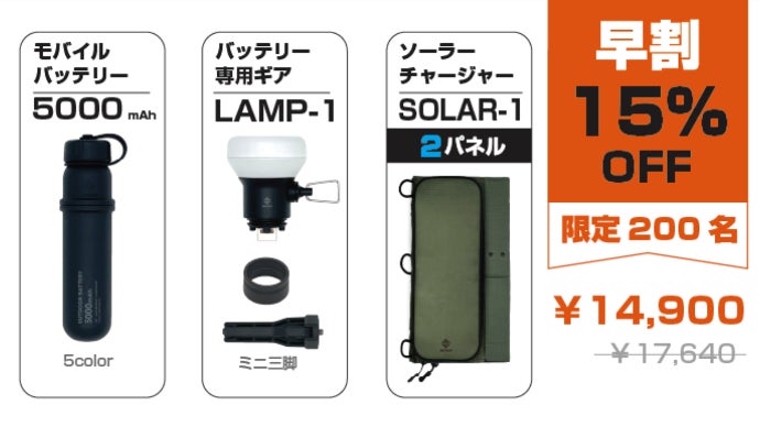 キャンプで差がつく！アウトドアギアとしても使えるモバイルバッテリー