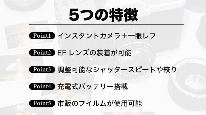 ポラロイドカメラ一眼レフカメラピクチャーウインドウ搭載オートフォーカス Polaroid (ポラロイド) からプレミアム新世代インスタントカメラ