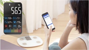 8種類の身体状態が一目で！自宅でできる簡単管理！スマート体重計 CANZ-S11