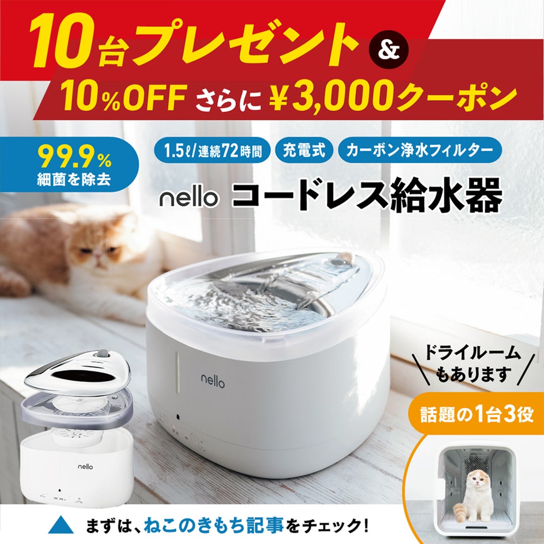 Makuake｜根本からふわふわに乾かす！1台3役 nello ペット ドライ