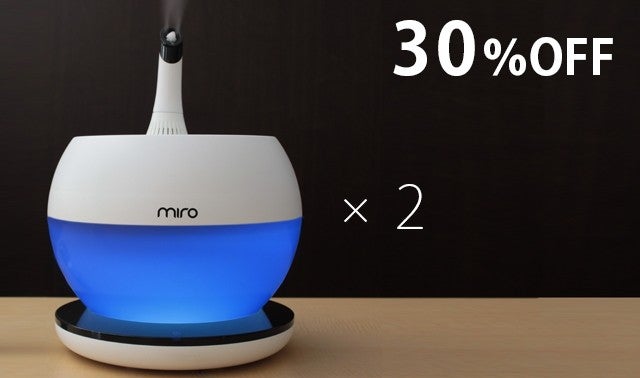 韓国ミロ加湿器 丸ごと洗える！水に浮かべて使うタンクのない加湿器「MIRO CleanPot