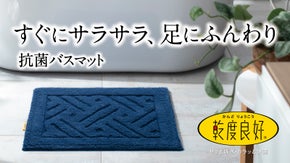 【吸水&times;速乾&times;抗菌】 2人目、3人目もビショビショしない乾度良好バスマット