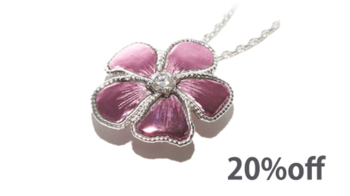 紫の輝き！新国内特許技術で生まれたプラチナ・ K18 ジュエリー 天然