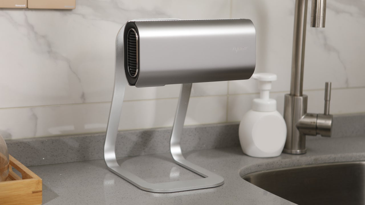 どこでも設置、触れずに清潔。家庭用ハンドドライヤーNyuair