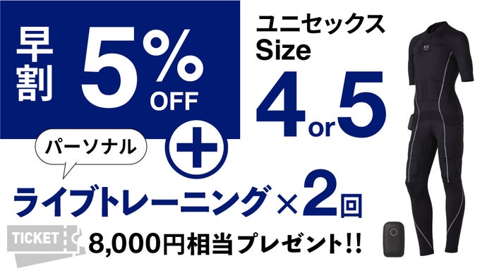着て運動するだけでシェイプアップするEMSスーツ！ライブトレーニング
