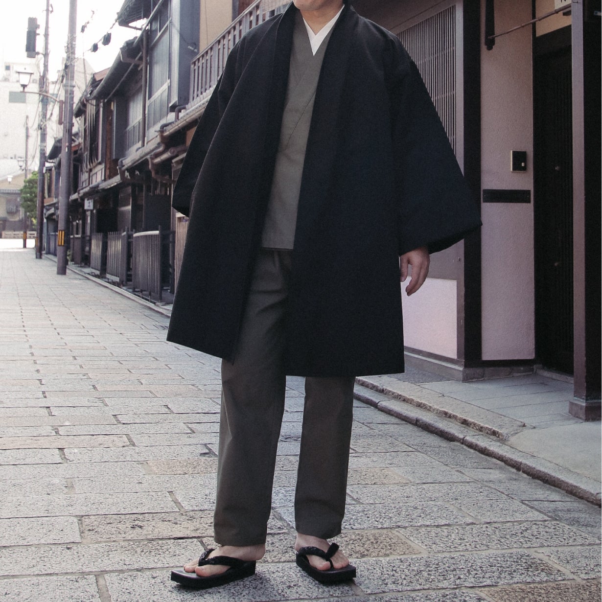 サッと羽織れば和服気分】和洋融合「羽織コート」・作務衣の