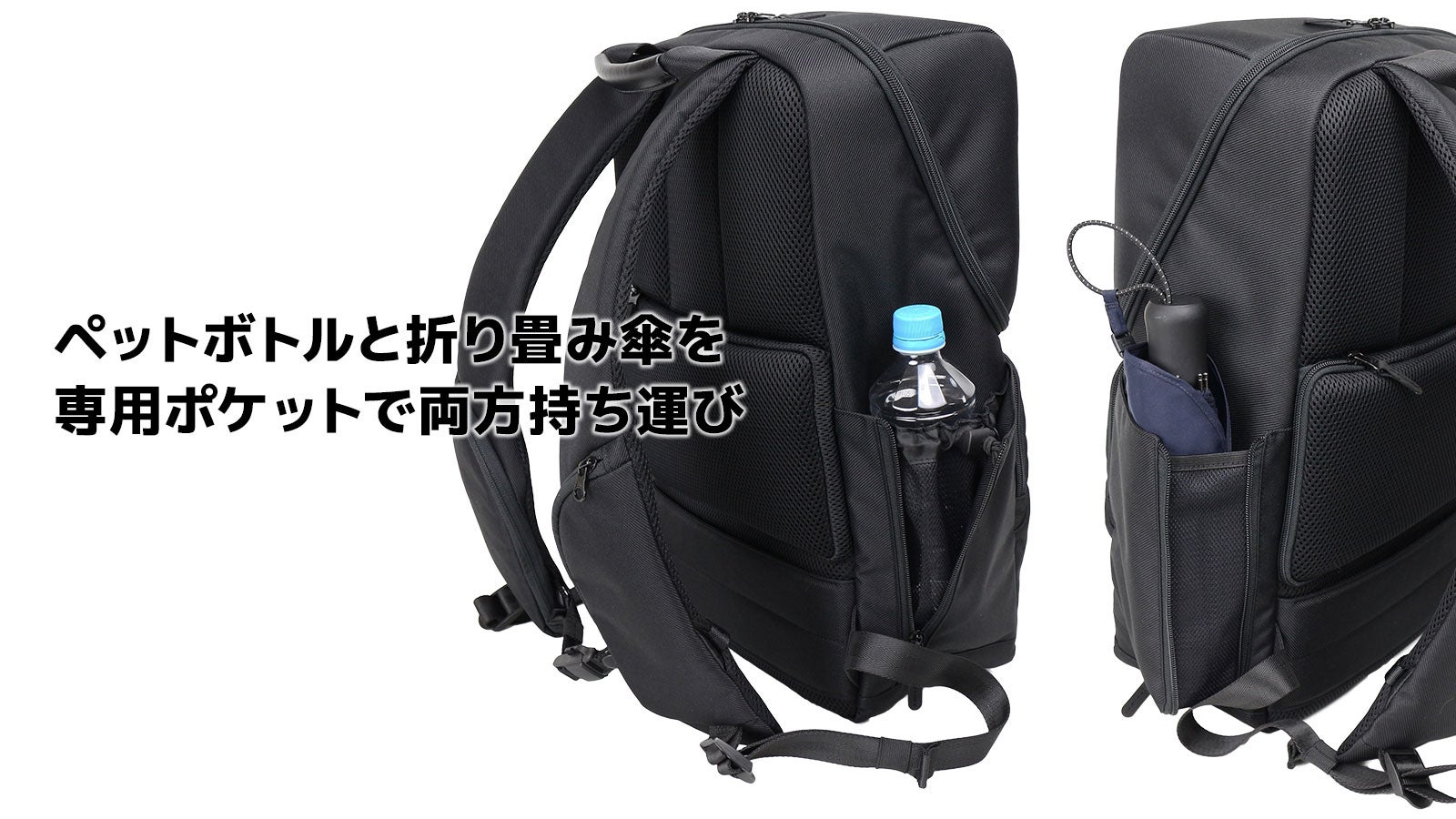 makuake BAGS MART バックパック ブラック/ブルー makuake BAGS MART バックパック ブラック/ブルー