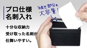 プロ仕様 名刺入れ【十分な収納力　受け取った名刺が仕舞いやすい】