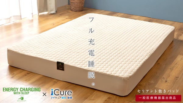 アメリカ生まれの特殊素材を使用した、疲労を軽減する　一般医療機器敷きパッド