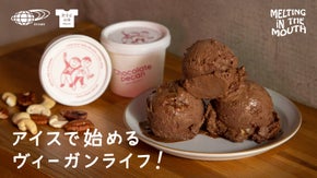 ダッチココア社のココアを贅沢に使った、本当に美味しいヴィーガンアイスクリーム！