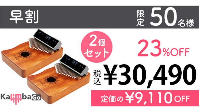 【在庫残り7台！】Kalimba Go カリンバゴー　17キー ナビゲーション付 在庫残り7台！】Kalimba Go カリンバゴー 17キー ナビゲーション付