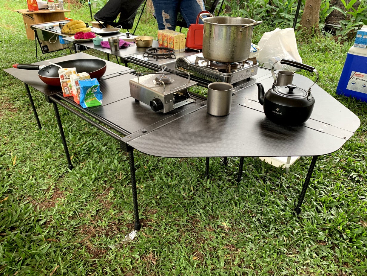 超軽量極薄で持ち運び簡単】耐荷重30Kgの収納式。キャンプ用カーボン