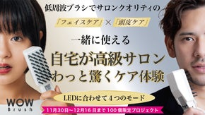 【プロ顔負け】話題の低周波&times;マイナスイオン&times;LEDを実現したWOW Brush