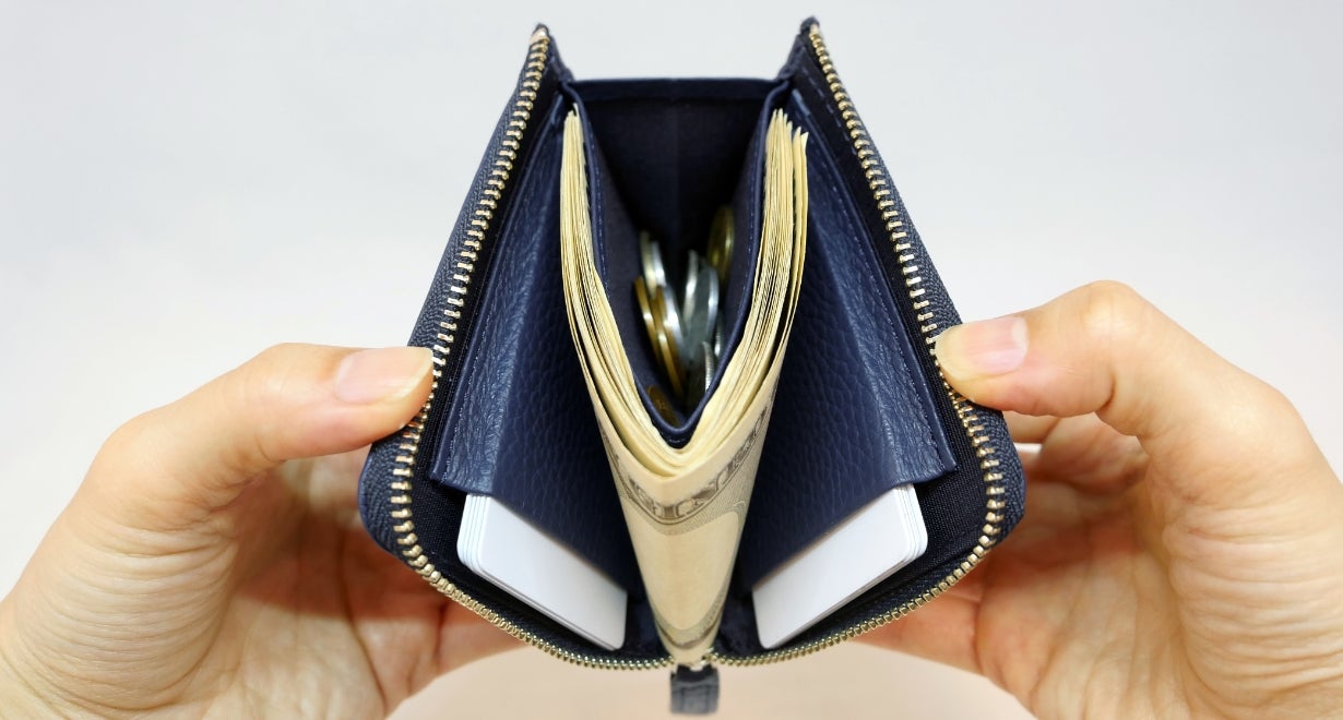 大容量は当たり前！お札と小銭を同時確認、出しやすくてしまいやすい