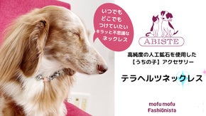 高純度の人工鉱石使用『うちの子』アクセサリー　テラヘルツネックレス