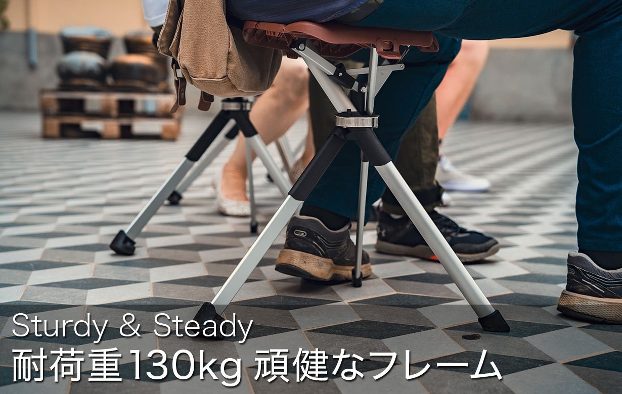 ワンタッチで椅子になる人気のステッキチェア－Ta-Da Chairの新型