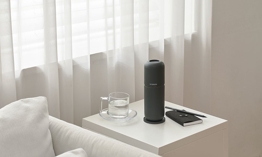 水だけで空気をキレイにする？！新概念空気清浄機【AIR GREEN