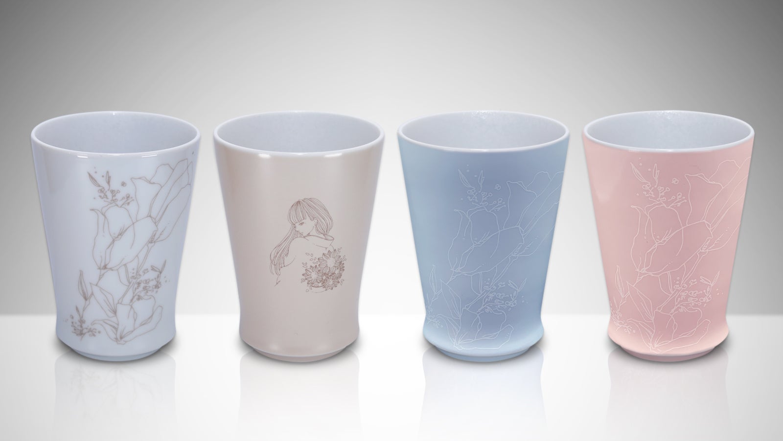 光る仏像デザイン陶器カップ 美味しいお酒はカップとデザインでうまくなる【波佐見焼×komugi