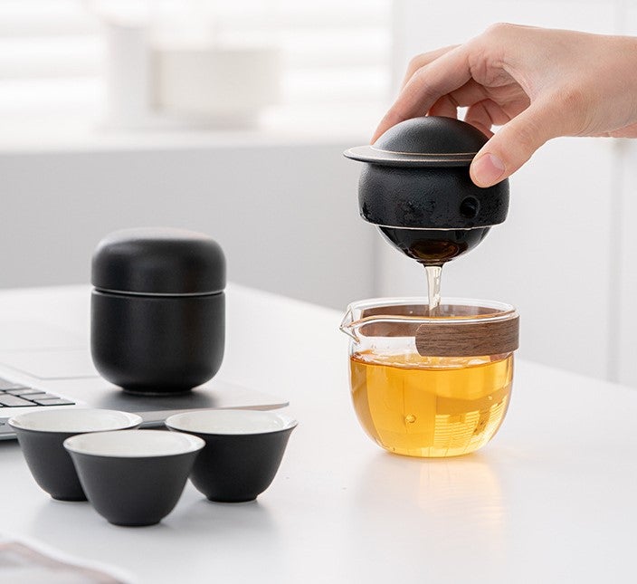 【即購入可】完品／備前焼／陶峰造／煎茶器揃／宝瓶／湯冷まし／茶杯・盃／茶道／酒器 お茶を淹れる〜味わう」までが完結する宝瓶で1年中、気軽にお茶の世界
