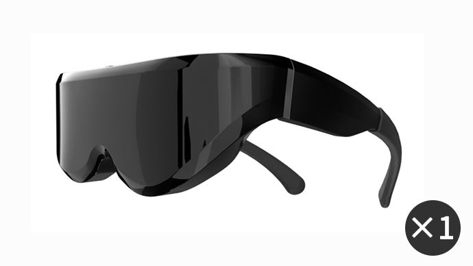 エンメス（ENMESI）3Dヘッドマウントディスプレイ 没入感溢れる450インチの仮想画面が目の前に！あなただけの映画