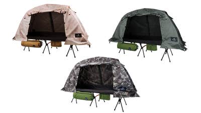 Naturaldrop Earthline 高床移動式タイニーテントコット どこでも快適な寝心地。雨の日もアウトドアを楽しむ『高床式