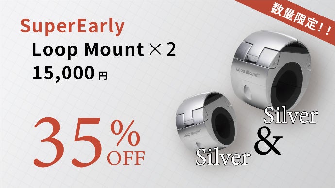 ワンタッチで縦、横切り替え可能なスマホマウント LOOPMOUNT-Twist