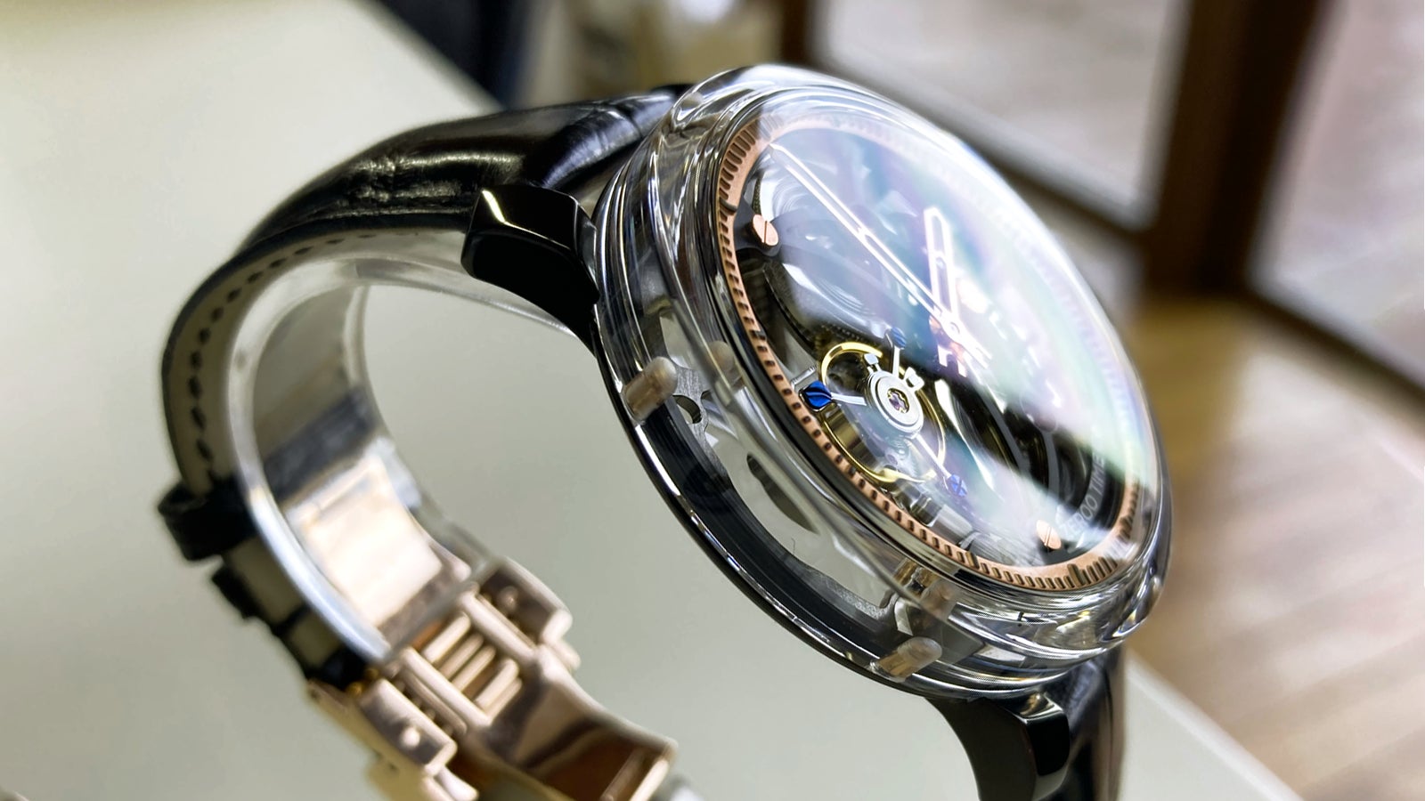 ZEROO TIME フルスケルトンメカニカル　ZM001 腕時計 機械式 手巻き サファイアガラス スケルトン メカニカル