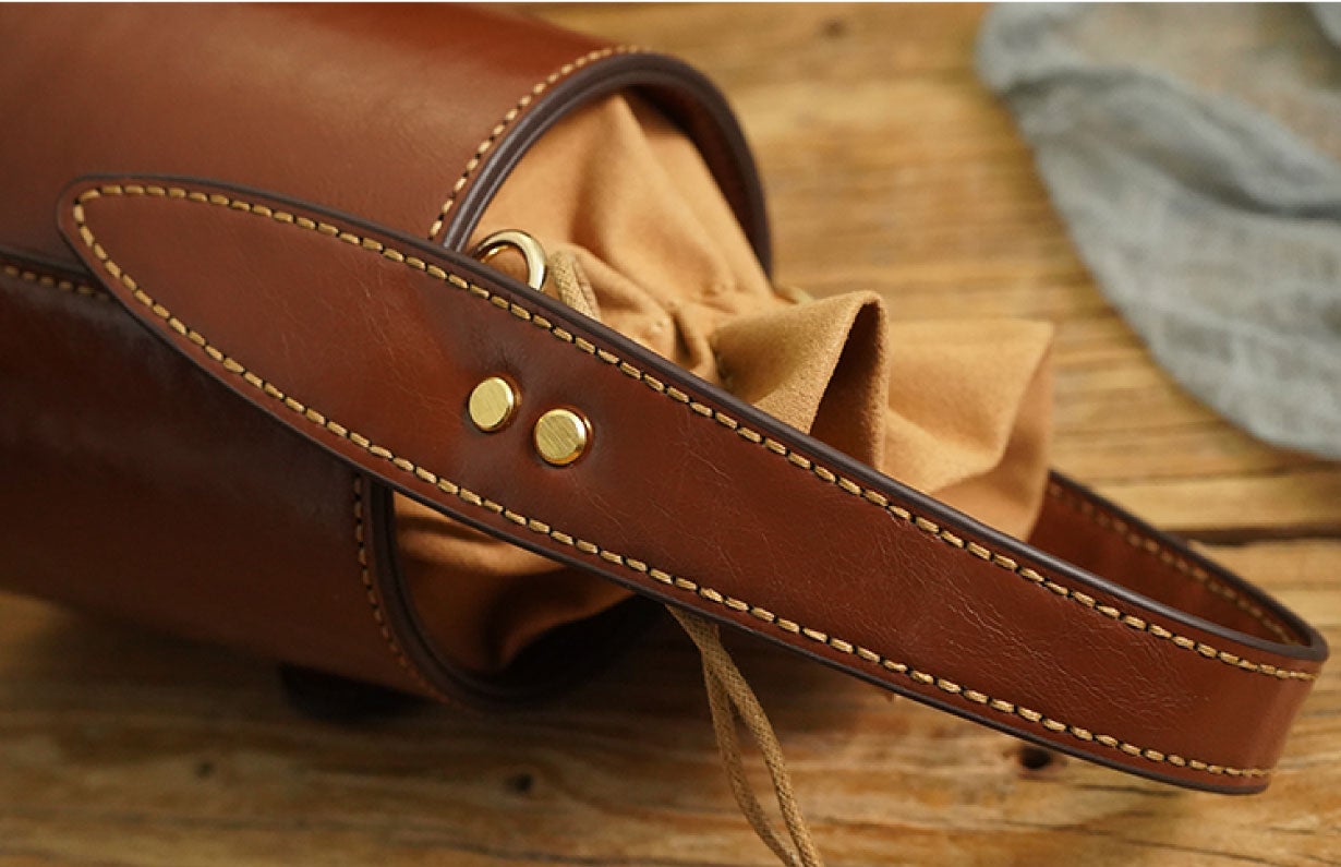 第三弾！新たなデザイン！】本革で作る！職人気分が味わえるバケツ