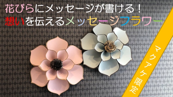 花びらにメッセージが書ける！想いを伝えるメッセージフラワー