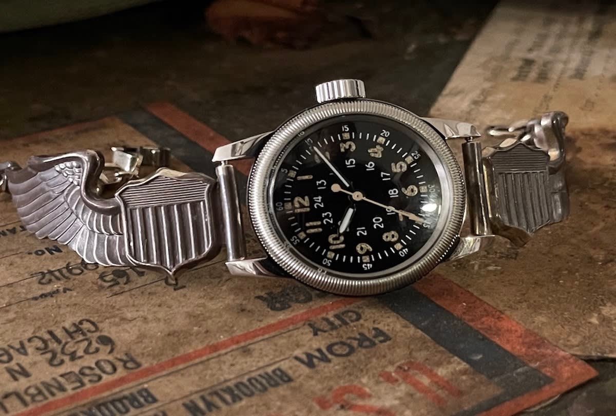 Makuake｜50's 米空軍の誇り高き純銀パイロット腕章がベルトになった