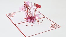 バレンタインに大切な人へ贈りたい！とびきり素敵な３Ⅾアートの「ラブポップカード」