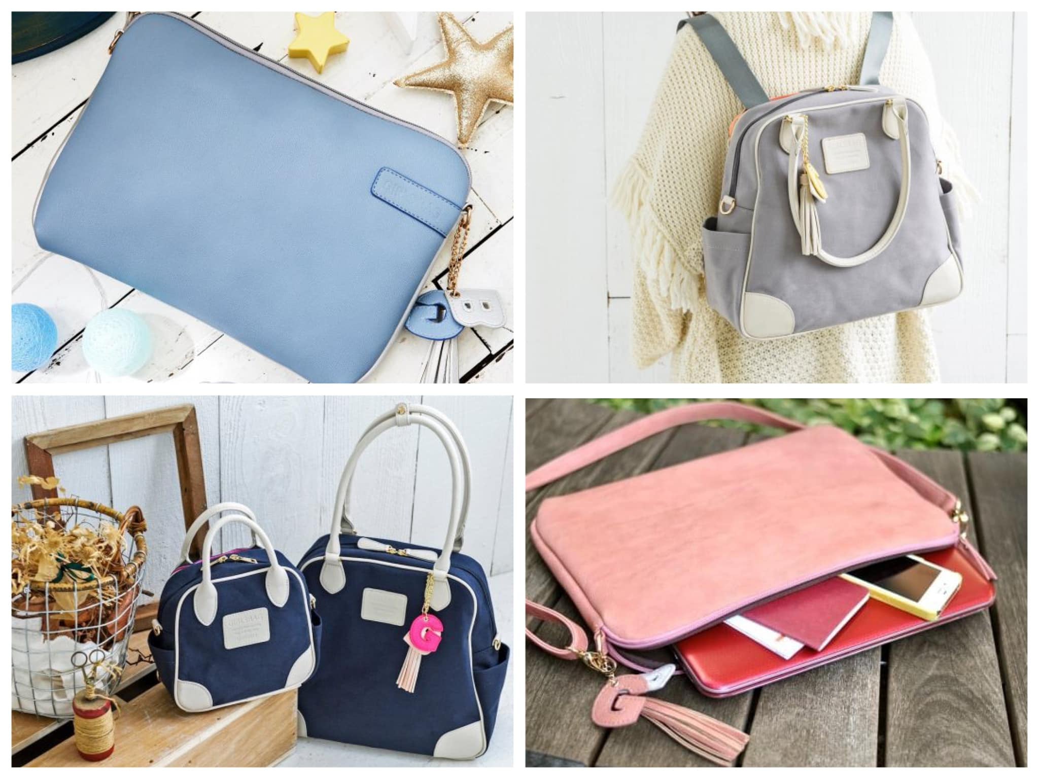 ママのお出掛けバッグをこれ1つに！自由に分解できる画期的4WAY