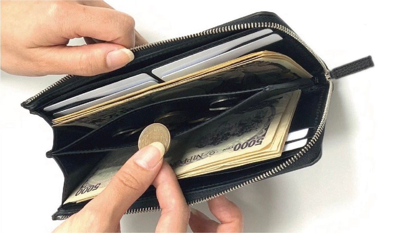 【makuake】 レザー 長財布 極小長財布の決定版」紙幣を折らずに20枚収納！日本製