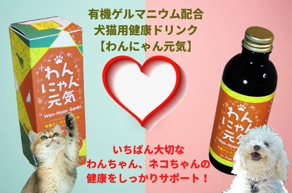 愛犬、愛猫の健康維持に】犬猫用の栄養補助ドリンク！ エサや飲み水に