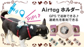 迷子ペットの救世主♪アナログとデジタルで追跡するペット用Airtagホルダー