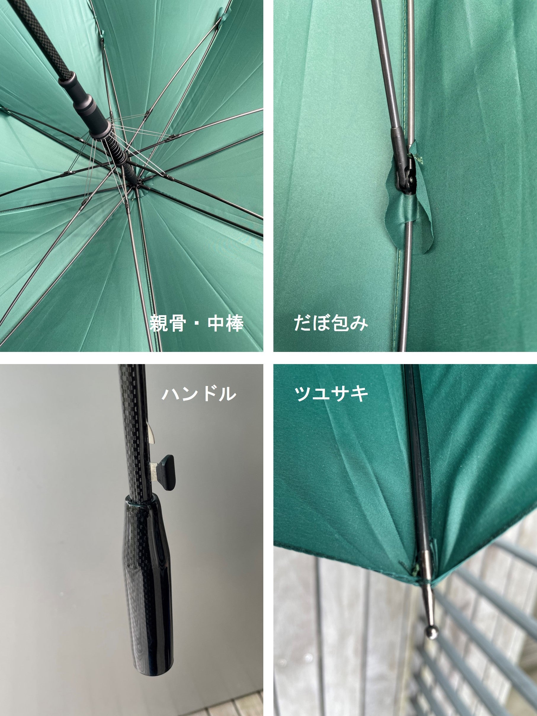 フルカーボンで軽くて強い。直径130cmのビッグサイズ・ワンタッチ・UV