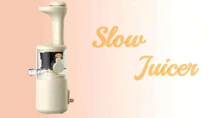 野菜・果物の栄養がそのままに」コードレススロージューサー｜マクアケ